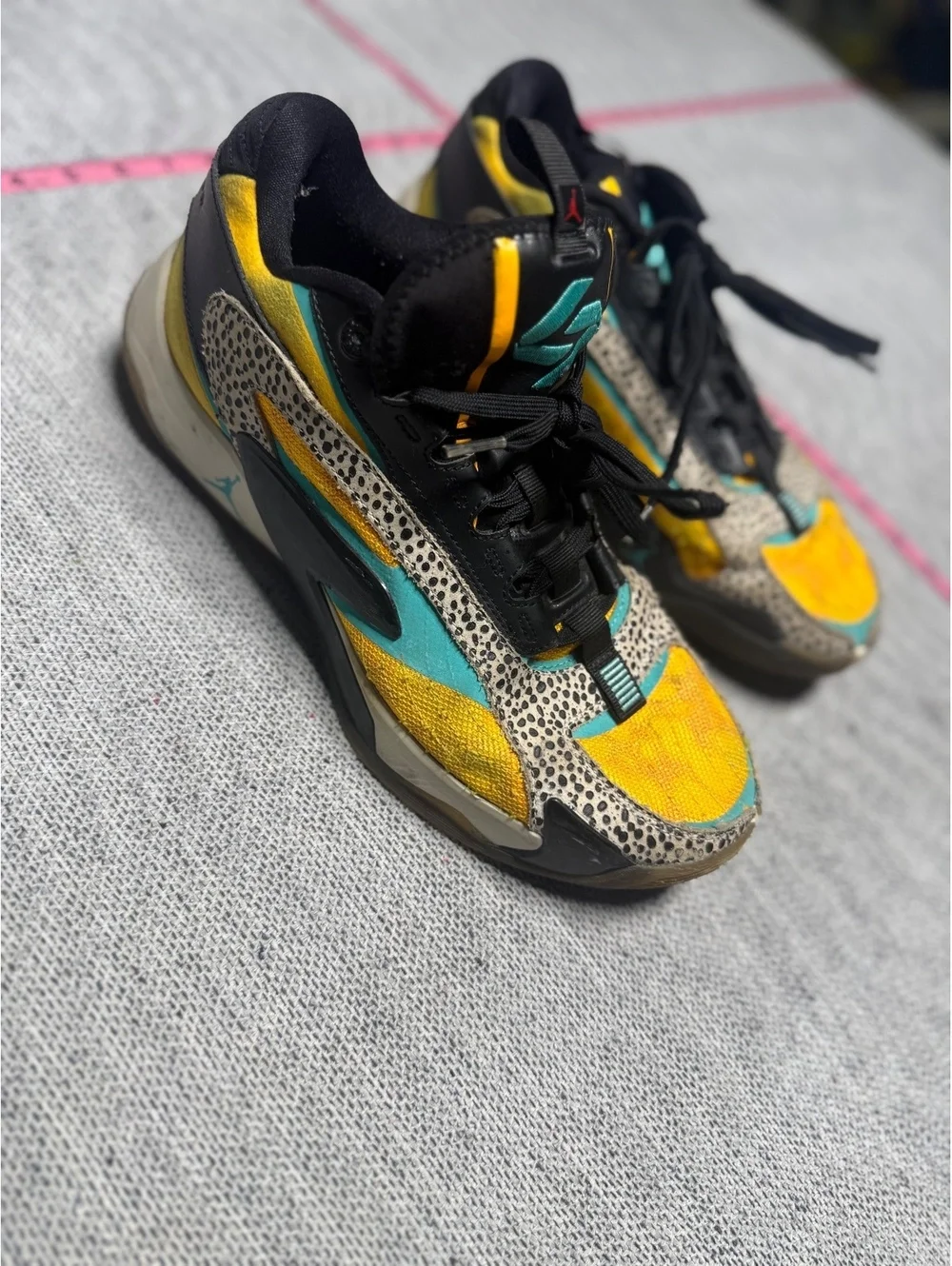 Jordan Why Not? Zer0.1 Yellow & Black Basketball Sneakers